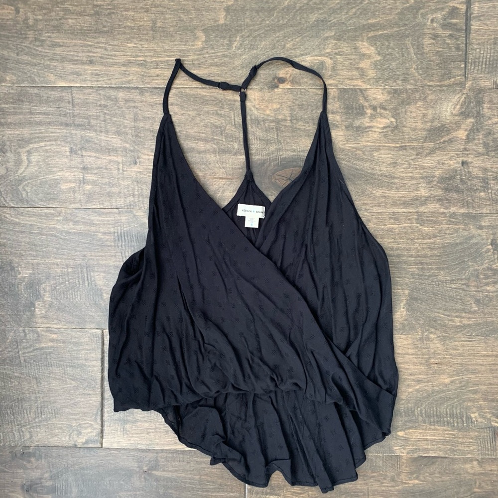 Silence + noise crop tank top